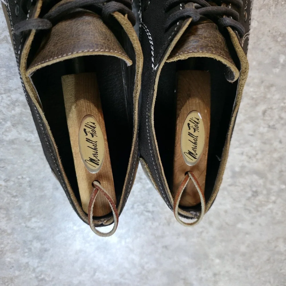 Bed Stu Brown Leather Derby Oxfords Men's Size 11 Dress Distressed Shoes Grunge